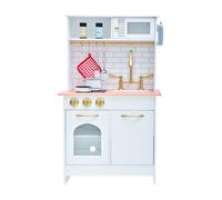 Cuisine enfant moderne,Teamson Kids, blanc/bois, 57 X 31 X 95