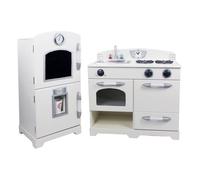 Cuisine Enfant Little Chef Dinette En Bois Blanche Fille Garçon Jeux Td-11413w
