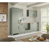 Cuisine Ensemble De Cuisine Style Campagne Bloc Vide Vert Anton 280 CM Respekta