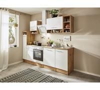 Cuisine équipée Cuisine en L respekta Hilde 250 cm Chêne Blanc