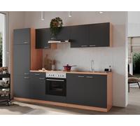 Cuisine équipée kitchenette 270 cm Buche Grise respekta KB270BGEC