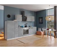 Cuisine équipée kitchenette Blanc de Béton Malia 310 CM