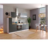 Cuisine équipée kitchenette Blanc Gris Malia 250 CM respekta