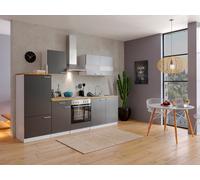 Cuisine équipée kitchenette Blanc, Gris Malia 270 CM