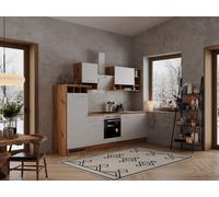 Cuisine équipée kitchenette Chêne Blanc Aide 280 CM respekta