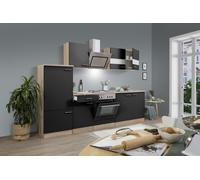 Cuisine équipée kitchenette Chêne Noir De Merle 270 CM