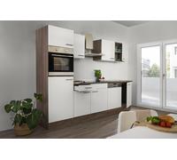 Cuisine équipée kitchenette Chêne York Blanc Oliver 280 CM respekta