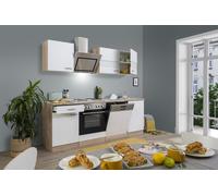 Cuisine Équipée Kitchenette En Chêne Blanc Merle 220 CM Respekta