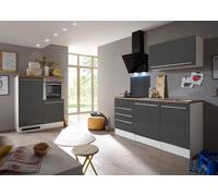 Cuisine équipée kitchenette Gris Gabriel 290 CM respekta Premium