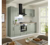 Cuisine Équipée Maison de Campagne Vert Anton 250 CM Sans Réfrigérateur respekta