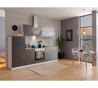 Cuisine équipée Malia 270 cm Respekta KB270WGG Blanc Gris Mat, Meuble mural