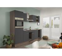 Cuisine Équipée Respekta KB270EYG Eiche York, Grise, 270 cm