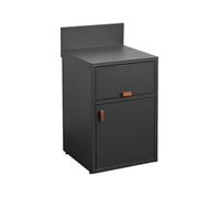 swe uisine extérieure acier 2 portes L60cm noir - Thira