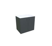 Cuisine Extérieure Bellano Living - Élément D'Armoire Avec Portes 900 Mm - Couleur Anthracite Gris