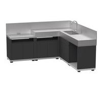 Cuisine Extérieure D'angle Le Marquier 5 Modules - Duo Gris