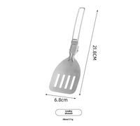 Cuisine Extérieure En Acier Inoxydable 304 Miniature Pliable Et Portable Pour Camping Et Randonnée Ensemble De Ustensiles De Cuisine Avec Creuse Carrée Et Pelle À Soupape