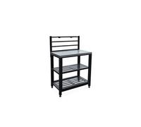 sweeek - Cuisine extérieure en Acier L80cm avec 2 étagères de Rangement