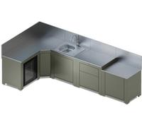 Cuisine extérieure ENO Cuisine COMFORT 5 modules avec angle-Sau