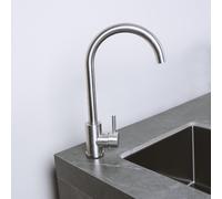 Cuisine extérieure GORILLER® KING, gril à gaz avec réfrigérateur et évier, acier inoxydable, pierre, noir