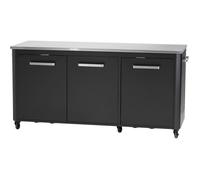 Cozze Cuisine extérieure en acier galvanisé 3 placards - 187 x 67 x 90 cm - 90528
