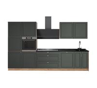 Vicco Cuisine Fame-Line, Vert Or Campagne/Chêne doré, 340cm