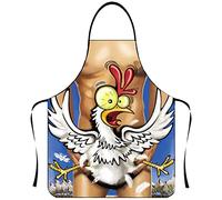 Cuisine Fantaisie Tablier de Cadeaux Drôles Réglables Créatifs Humour Homme Femme Personnalisé étanche pour Barbecue Fun Party Cuisine Gag Cadeau Humoristique Anniversaire Noel (H)