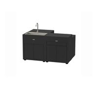 Cuisine extérieure îlot Le Marquier 4 Modules - Noir