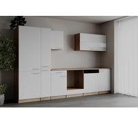 Cuisine Intégrée Ligne De Cuisine Leerblock Merle 310 Cm Respekta Blanc