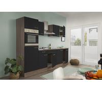 Cuisine Intégrée Respekta KB270EYS Eiche York Noir 270 cm