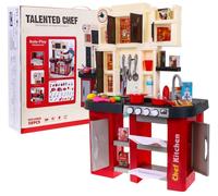 Cuisine Interactive Bordeaux Pour Enfants 3+ Brûleurs Avec Son Et Lumière + Robinet D'eau + Accessoires 58 El.