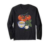 Cuisine Italienne Tomate Basilic Huile d'olive Ail Design Cuisine Manche Longue