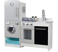 Cuisine Jouet En Bois - Woomax - Modulaire Moderne - 2 Modules - 7 Accessoires - Multicolore