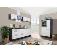 Cuisine Linéaire Amanda Respekta Premium 3 Portes 3 Tiroirs 310 cm Blanc