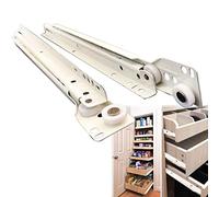 Cuisine Meuble Glissières Pour Tiroirs Avec Vis - Rails De Guidage De Tiroir - Coulisse Tiroir Extension Totale - Support 50 Kg/1 Paire, Glissieres Roulement À Rouleaux ( Color : White , Size : 50cm/2