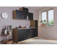 Cuisine Mini Cuisine Cuisine En Chêne Noir Luis 180 CM Respekta