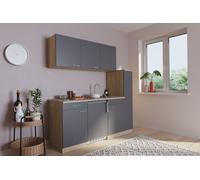 Cuisine Mini Cuisine Cuisine Simple Cuisine En Chêne Gris Luis 180 CM Respekta