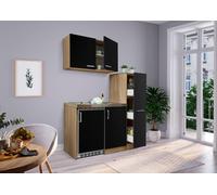 Cuisine Mini Cuisine Cuisine Simple Pantry Chêne Noir Levin 130 Cm Respekta