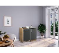 Cuisine Mini-Cuisine Single Cuisine Pantry Chêne Gris Levin 100 CM