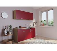 Cuisine Mini Cuisine Single en Murage Pantry Chêne Rouge Luis 150 CM