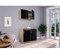 Cuisine Mini Cuisine Single Pantry Chêne Noir Levin 100 CM