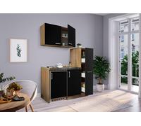 Cuisine Mini Cuisine Single Pantry Chêne Noir Levin 130 CM respekta