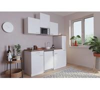 Cuisine Mini Cuisine Single Pièces de Cuisine Bloc Blanc Luis 180 CM respekta