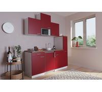 Cuisine Mini Cuisine Single Salle à Manger Blanc Rouge Luis 180 CM