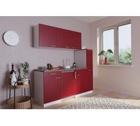 Cuisine Mini Cuisine Single Salle à Manger Blanc Rouge Luis 180 CM respekta