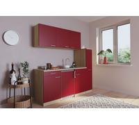 Cuisine Mini Cuisine Single Salle à Manger Chêne Rouge Luis 180 CM respekta