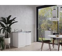 Cuisine Mini Cuisine Single Salle à Manger Pantry Blanche Levin 100 CM