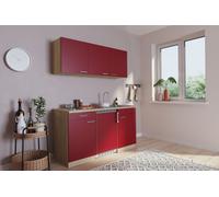 Cuisine Mini Single Salle à Manger Pantry Chêne Rouge Luis 150 CM respekta