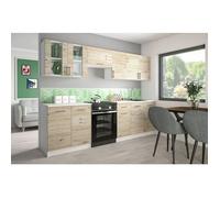 Cuisine Modulaire Leco Bordeaux 260 cm sans Plan de Travail