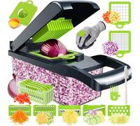 Cuisine Multifonction Couper les Legumes 16 en 1, Trancheur de Légumes, Hachoir de Graterie de Cuisine Multifonction