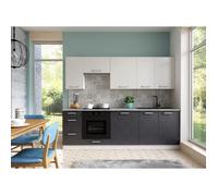 CUISINE ORION BLANC GRIS - 8 MEUBLES